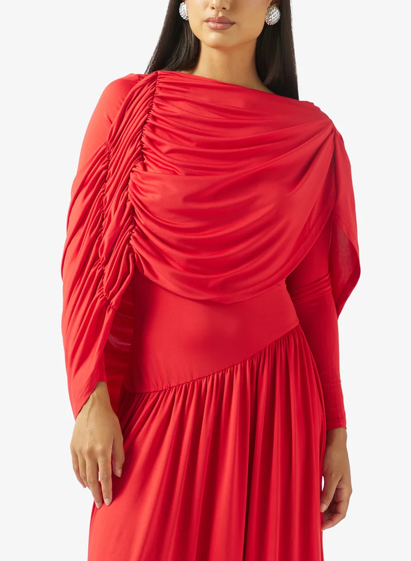 Khizana  Draped A-line Dress for Women | Best Price UAE